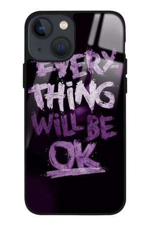 Apple iPhone 15 Plus Uyumlu Darbeye Dayanıklı Will Be Ok Yazılı Parlak Silikon Kılıf
