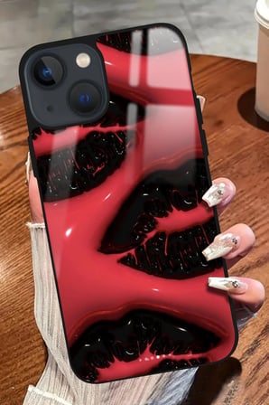 Apple iPhone 15 Plus Uyumlu Darbeye Dayanıklı Dudak Tasarımlı Parlak Silikon Kılıf