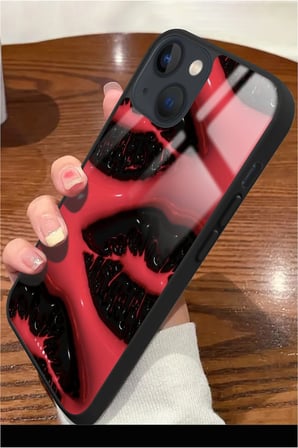 Apple iPhone 15 Plus Uyumlu Darbeye Dayanıklı Dudak Tasarımlı Parlak Silikon Kılıf