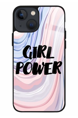 Apple iPhone 15 Plus Uyumlu Darbeye Dayanıklı Girl Power Tasarımlı Parlak Silikon Kılıf