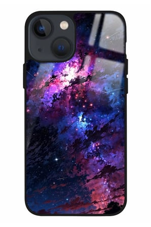 Apple iPhone 15 Plus Uyumlu Darbeye Dayanıklı Soyut Sanat Tasarımlı Parlak Silikon Kılıf