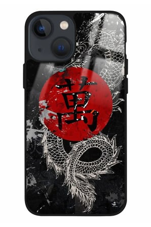 Apple iPhone 15 Plus Uyumlu Darbeye Dayanıklı Dragon Tasarımlı Parlak Silikon Kılıf