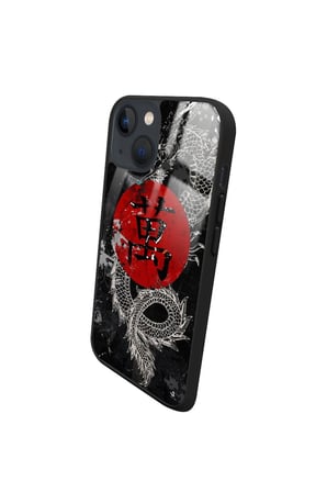 Apple iPhone 15 Plus Uyumlu Darbeye Dayanıklı Dragon Tasarımlı Parlak Silikon Kılıf
