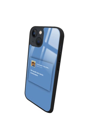 Apple iPhone 15 Plus Uyumlu Darbeye Dayanıklı Müslüm Gürses Şarkı Sözü Tasarımlı Parlak Silikon Kılıf
