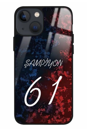 Apple iPhone 15 Plus Uyumlu Darbeye Dayanıklı Şampiyon 61 Yazılı Parlak Silikon Kılıf
