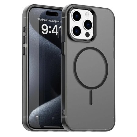 Apple iPhone 15 Pro Max Uyumlu Kılıf Renkli Kenarlı Magesafe Özellikli Hlt-Colour