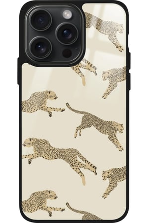 Apple iPhone 15 Pro Max Uyumlu Leopar Tasarımlı Parlak Silikon Kılıf