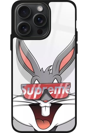 Apple iPhone 15 Pro Max Uyumlu Bugs Bunny Tasarımlı Parlak Silikon Kılıf