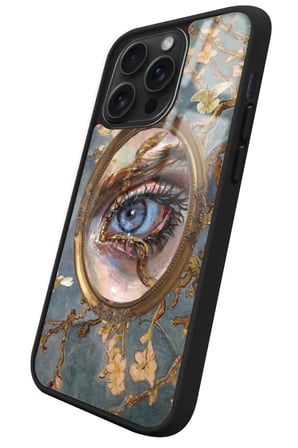 Apple iPhone 15 Pro Max Uyumlu Tablo Tasarımlı Parlak Silikon Kılıf