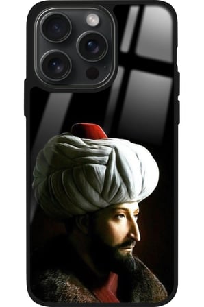 Apple iPhone 15 Pro Max Uyumlu Padişah Tasarımlı Parlak Silikon Kılıf