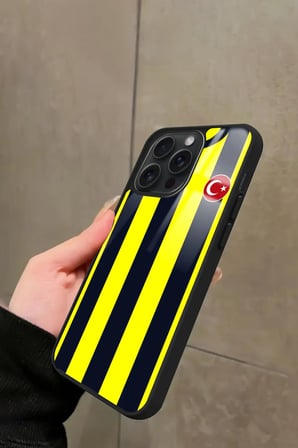 Apple iPhone 15 Pro Max Uyumlu Futbol Takımı Tasarımlı Parlak Silikon Kılıf