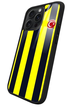 Apple iPhone 15 Pro Max Uyumlu Futbol Takımı Tasarımlı Parlak Silikon Kılıf