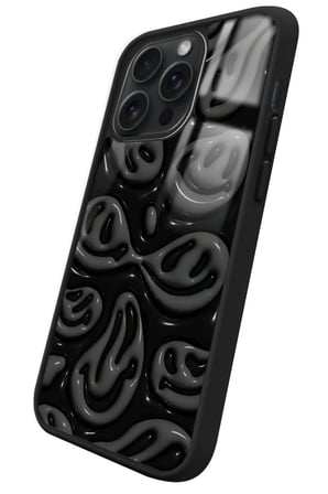 Apple iPhone 15 Pro Uyumlu Smile Tasarımlı Parlak Silikon Kılıf