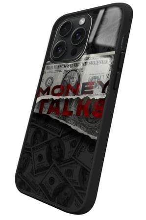 Apple iPhone 15 Pro Uyumlu Money Tasarımlı Parlak Silikon Kılıf