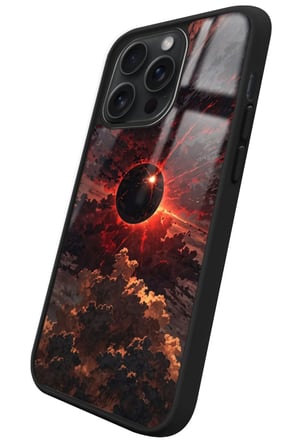 Apple iPhone 15 Pro Uyumlu Soyut Sanat Tasarımlı Parlak Silikon Kılıf