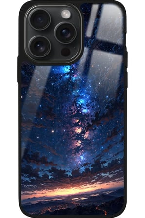 Apple iPhone 15 Pro Uyumlu Soyut Sanat Tasarımlı Parlak Silikon Kılıf