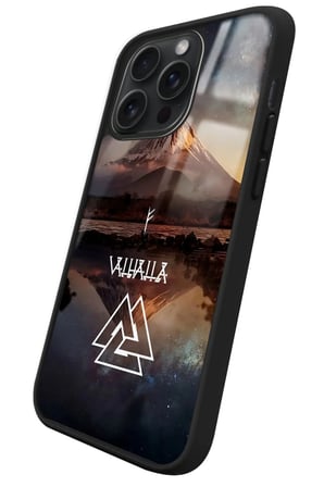 Apple iPhone 15 Pro Uyumlu Valhalla Tasarımlı Parlak Silikon Kılıf