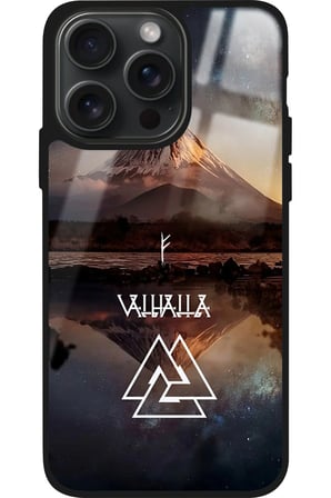 Apple iPhone 15 Pro Uyumlu Valhalla Tasarımlı Parlak Silikon Kılıf