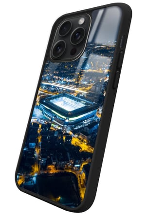 Apple iPhone 15 Pro Uyumlu Stadyum Tasarımlı Parlak Silikon Kılıf