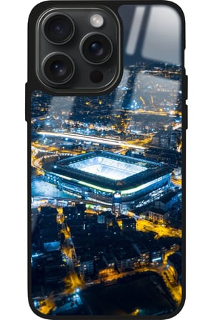 Apple iPhone 15 Pro Uyumlu Stadyum Tasarımlı Parlak Silikon Kılıf
