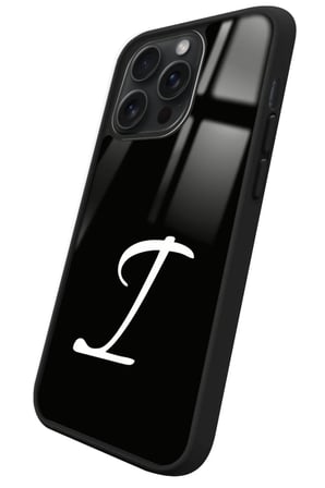 Apple iPhone 15 Pro Uyumlu I Harfi Yazılı Parlak Silikon Kılıf