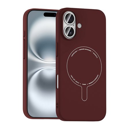 Apple iPhone 16 Uyumlu Kılıf Magesafe Özellikli Sert PC  Zr-Elio