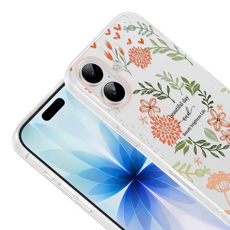 Apple iPhone 16 Uyumlu Kılıf Desenli Kapak Zr-Klip
