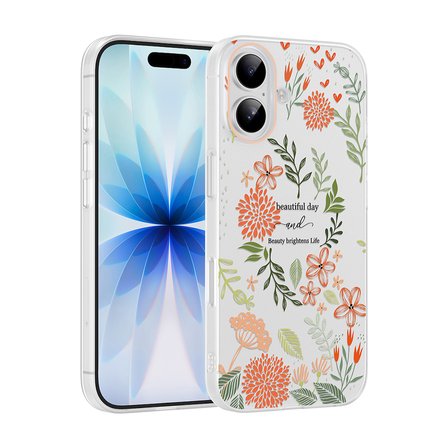 Apple iPhone 16 Uyumlu Kılıf Desenli Kapak Zr-Klip