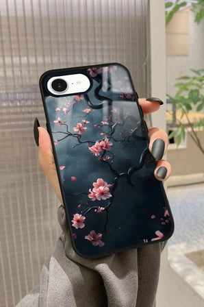 Apple iPhone 16E Uyumlu Van Gogh Ağaç Tablosu Tasarımlı Parlak Silikon Kılıf