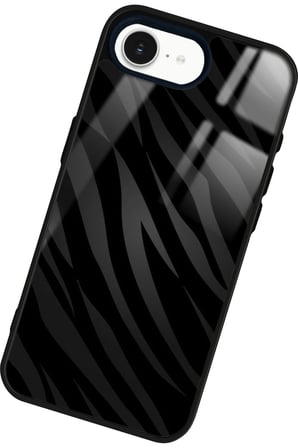 Apple iPhone 16E Uyumlu Zebra Tasarımlı Parlak Silikon Kılıf