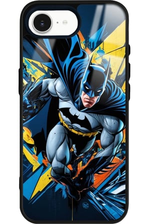 Apple iPhone 16E Uyumlu Batman Tasarımlı Parlak Silikon Kılıf