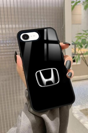 Apple iPhone 16E Uyumlu Araba Logosu Tasarımlı Parlak Silikon Kılıf