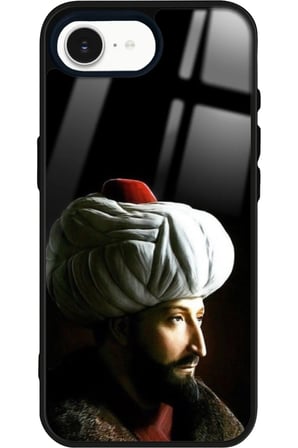 Apple iPhone 16E Uyumlu Padişah Tasarımlı Parlak Silikon Kılıf