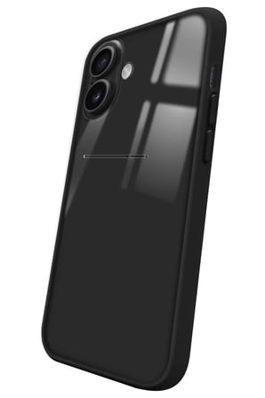 Apple iPhone 16 Plus Uyumlu Kalp Tasarımlı Parlak Silikon Kılıf