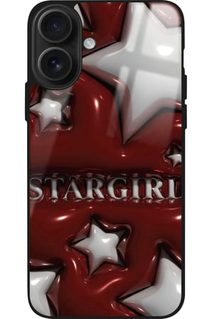 Apple iPhone 16 Plus Uyumlu Star Girl Tasarımlı Parlak Silikon Kılıf