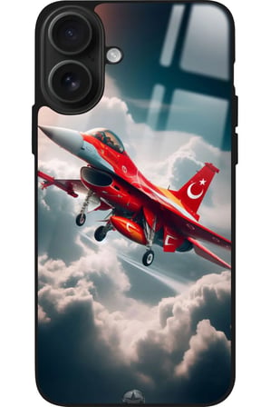 Apple iPhone 16 Plus Uyumlu Türk Bayrağı Tasarımlı Parlak Silikon Kılıf