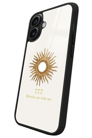 Apple iPhone 16 Plus Uyumlu 777 Yazılı Parlak Silikon Kılıf