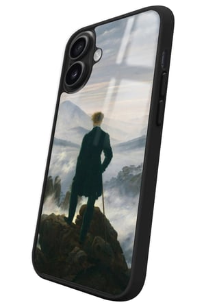 Apple iPhone 16 Plus Uyumlu Bulutların Üzerinde Yolculuk Tasarımlı Parlak Silikon Kılıf
