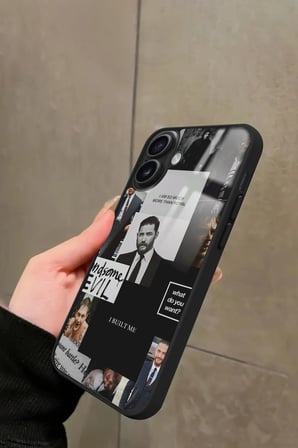 Apple iPhone 16 Plus Uyumlu Tom Hardy Tasarımlı Parlak Silikon Kılıf