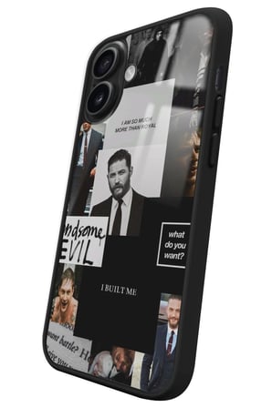 Apple iPhone 16 Plus Uyumlu Tom Hardy Tasarımlı Parlak Silikon Kılıf