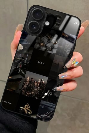 Apple iPhone 16 Plus Uyumlu Mafia Tasarımlı Parlak Silikon Kılıf