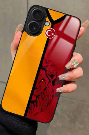 Apple iPhone 16 Plus Uyumlu Aslan Tasarımlı Parlak Silikon Kılıf