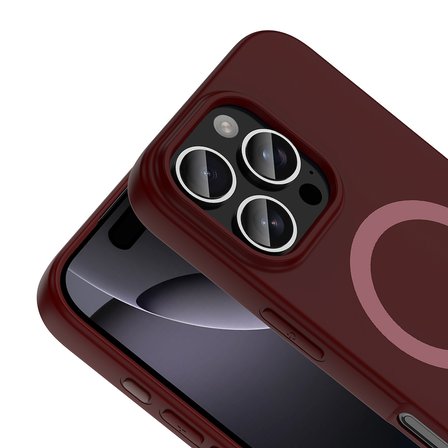 Apple iPhone 16 Pro Max Uyumlu Kılıf Magesafe Özellikli Mat Siilikon Zr-Aris