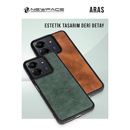Apple iPhone 16 Pro Max Kılıf Deri Görünümlü Şık Azn-Aras