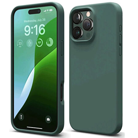 Apple iPhone 16 Pro Max Kılıf Silikon Kapak Azn-Frst