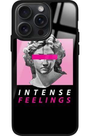 Apple iPhone 16 Pro Max Uyumlu Intense Feelıngs Tasarımlı Parlak Silikon Kılıf