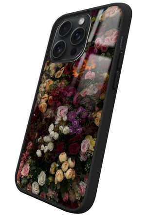 Apple iPhone 16 Pro Max Uyumlu Karışık Tasarımlı Parlak Silikon Kılıf
