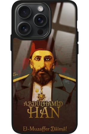 Apple iPhone 16 Pro Max Uyumlu Abdülhamid Han Tasarımlı Parlak Silikon Kılıf