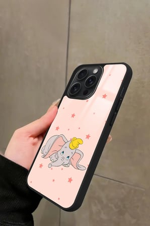 Apple iPhone 16 Pro Uyumlu Fil Tasarımlı Parlak Silikon Kılıf