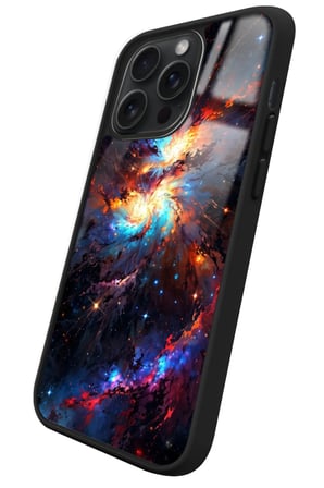 Apple iPhone 16 Pro Uyumlu Soyut Sanat Tasarımlı Parlak Silikon Kılıf